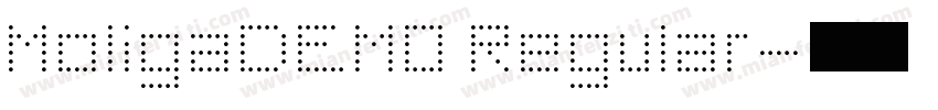 MoligaDEMO Regular字体转换